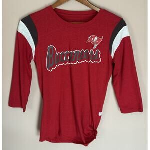 Tampa Bay Buccaneers Womens Small Crew 3/4 Sleeve NFL